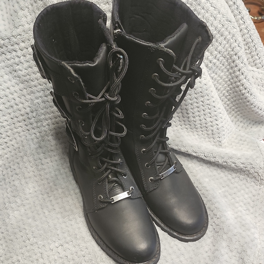 Harley-Davidson Black Moto Boots
